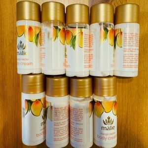 Malie mango nectar body cream and soap bar travel sets